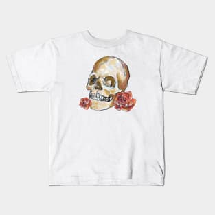 Skulls and roses Kids T-Shirt
